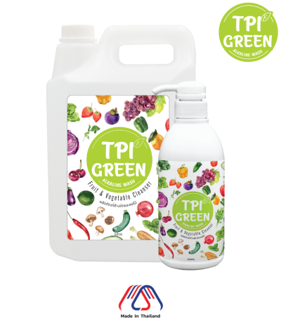 น้ำยาล้างผัก/ผลไม้ TPI Green Alkaline Wash